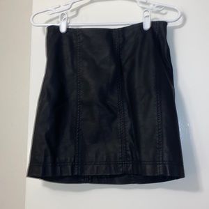 Free People Faux leather skirt